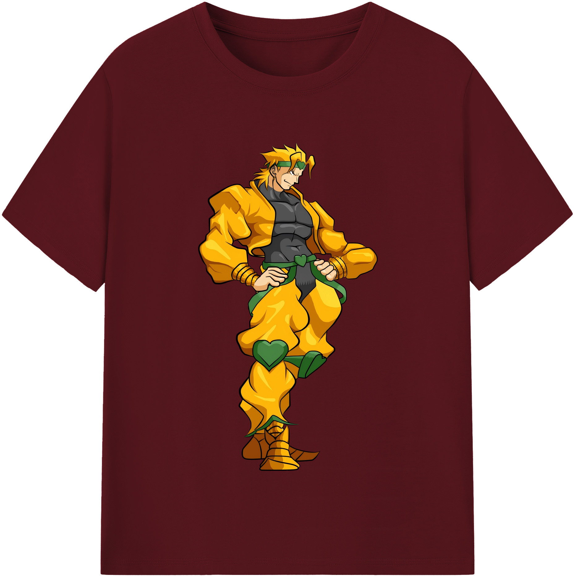 （画像用） ジョジョの奇妙な冒険 ディオ?ブランドー JoJo's Bizarre Adventure Dio Brando 綿100％半袖Tシャツ（フロントプリント）